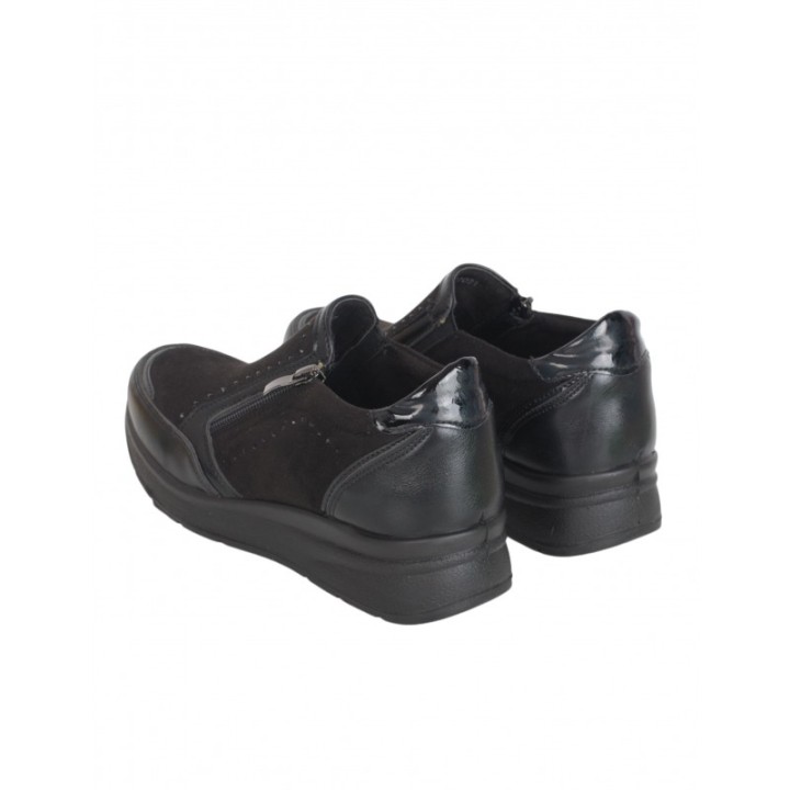Zapatos Cuna Cremalleras Negro AMARPIES