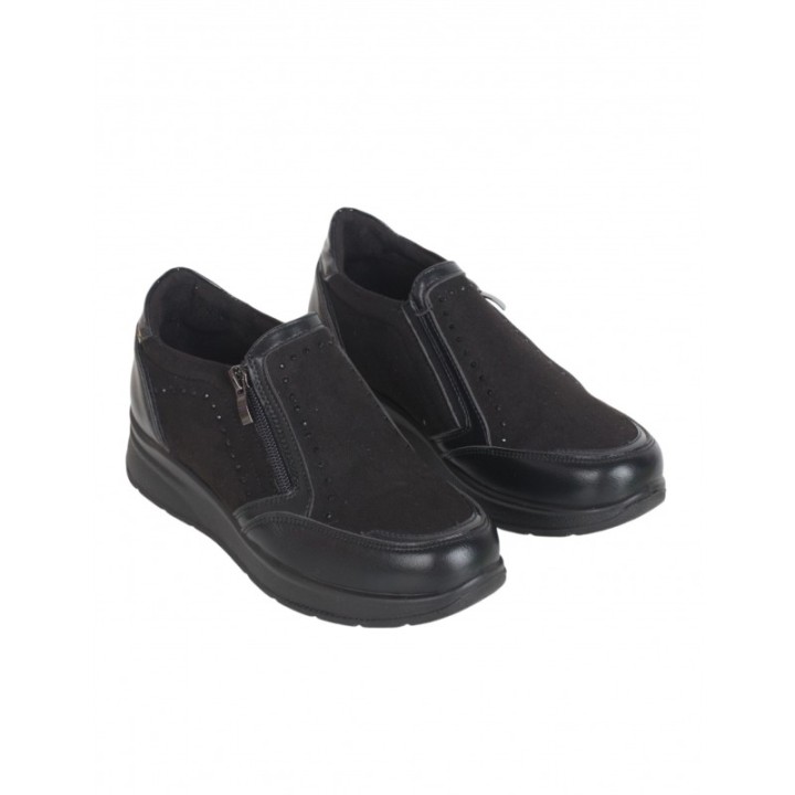 Zapatos Cuna Cremalleras Negro AMARPIES