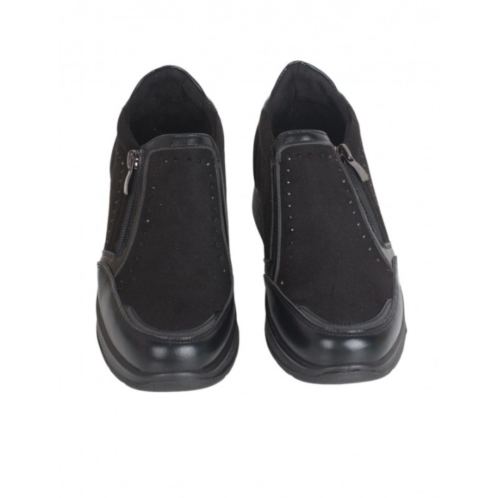Zapatos Cuna Cremalleras Negro AMARPIES
