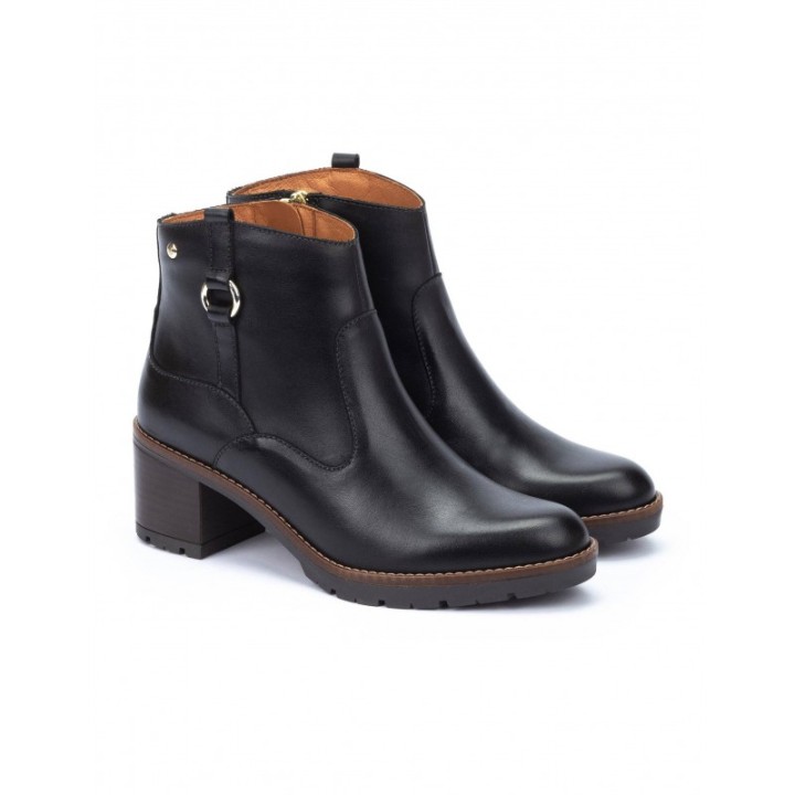 PIKOLINOS Botines Tacon Cuadrado Negro