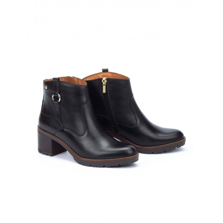 PIKOLINOS Botines Tacon Cuadrado Negro