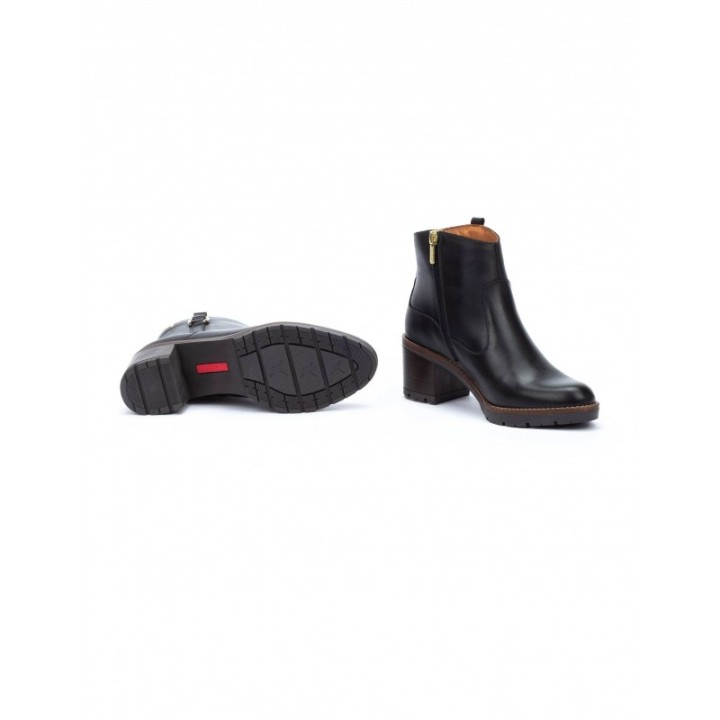 PIKOLINOS Botines Tacon Cuadrado Negro