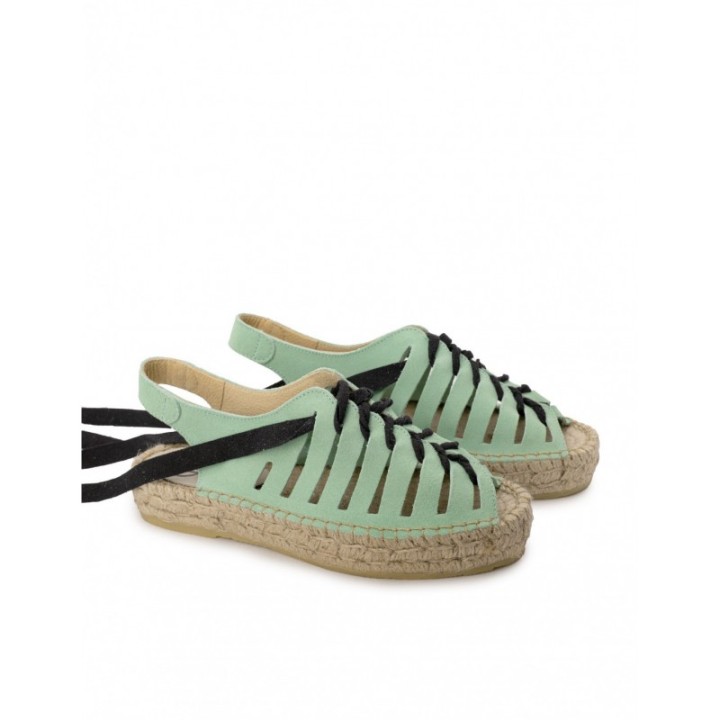 Sandalias Esparto Doble Suela Menta PERA LIMONERA