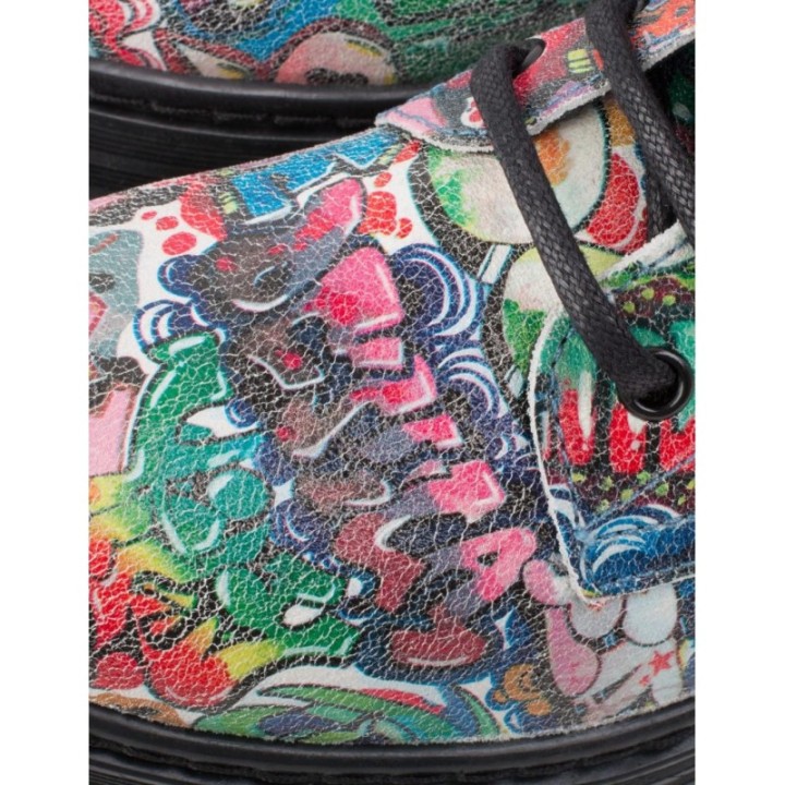 Botas Militares Plataforma Graffiti