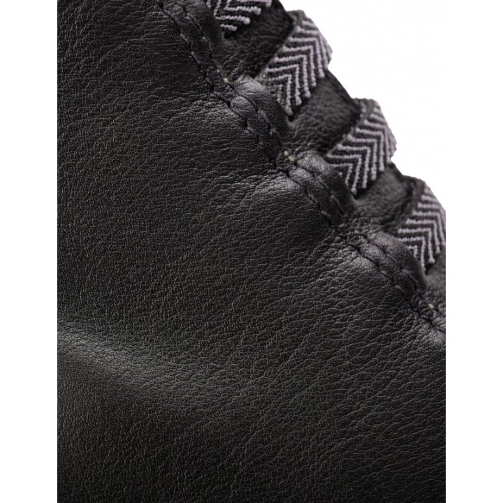 Botines Cuna Baja Cordones Negro