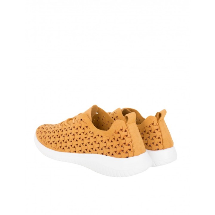 EOLIGEROS Zapatillas Casual Calados Mostaza