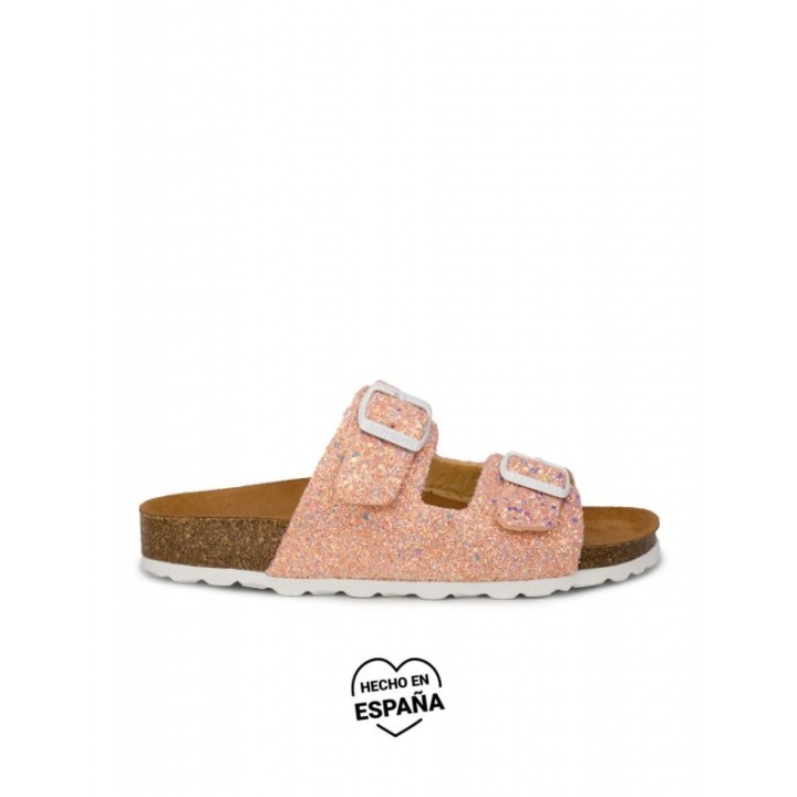 AUTENTI Sandalias Bio Glitter Coral