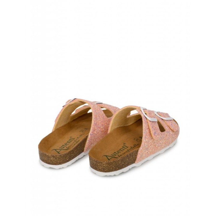 AUTENTI Sandalias Bio Glitter Coral