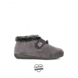 VULLADI Zapatillas de Casa Abotinadas Velcro