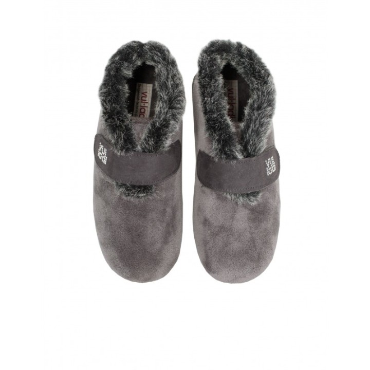 VULLADI Zapatillas de Casa Abotinadas Velcro