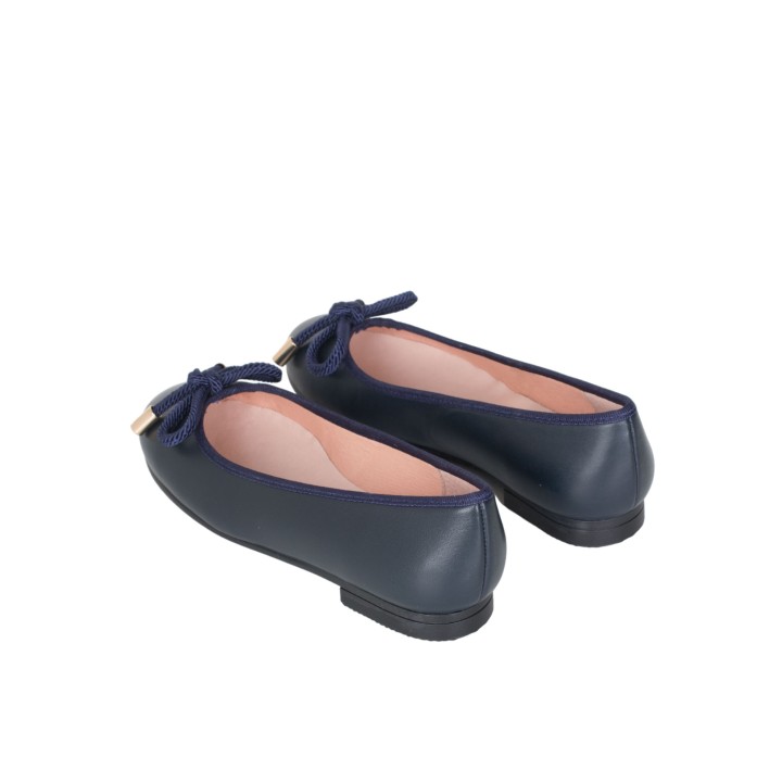 Bailarinas Azul Marino Piel PERA LIMONERA