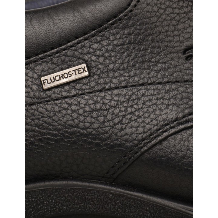 FLUCHOS Zapatos Cordones Impermeables Negros