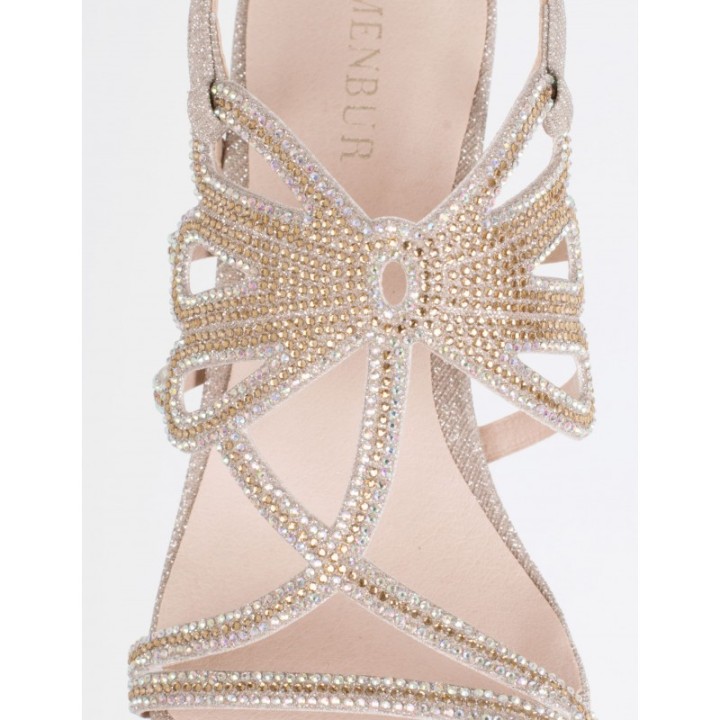 Sandalias Fiesta Doradas Strass
