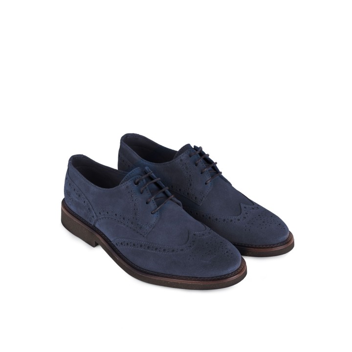 Zapatos Cordones Picados Azules PERA LIMONERA