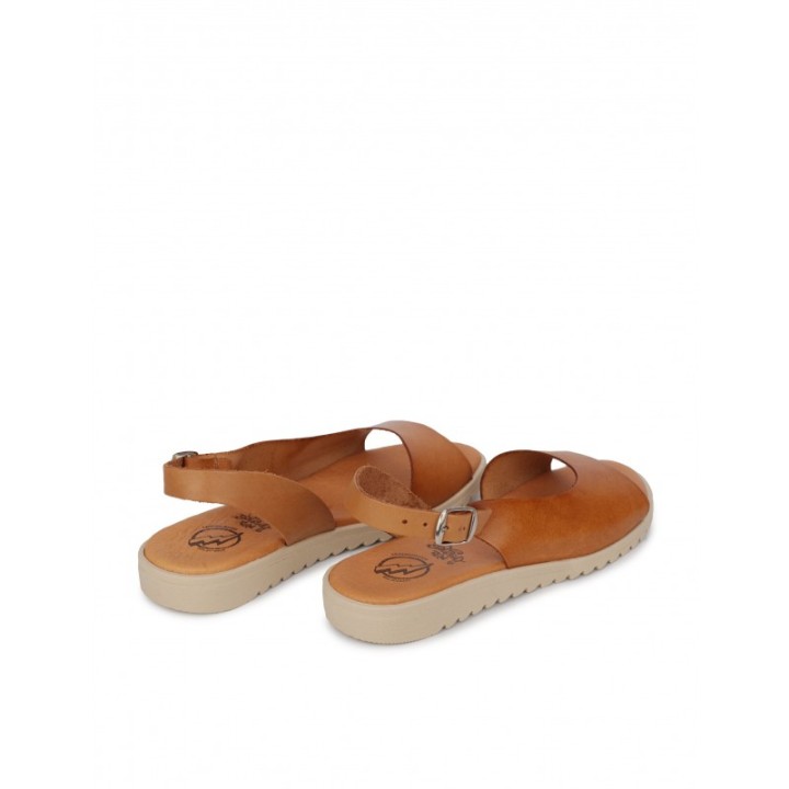 Sandalias Peep Toe Piel