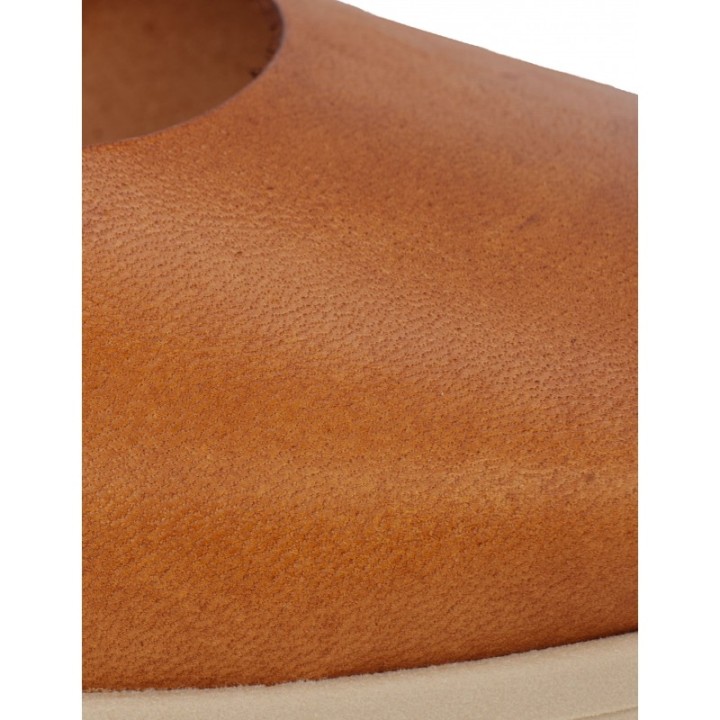 Sandalias Peep Toe Piel