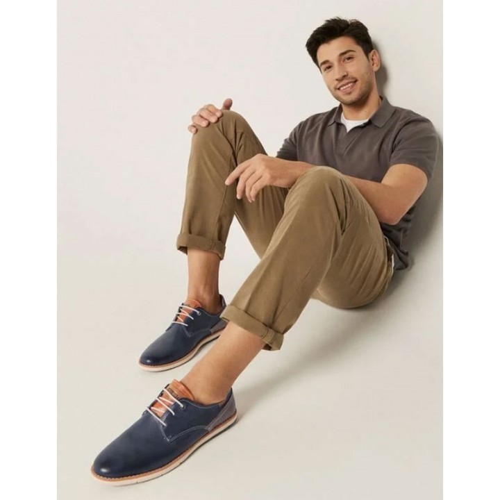 PIKOLINOS Zapatos Piel Azul Marino