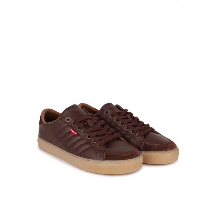 LEVIS Zapatillas Piel Sintetica Marrones