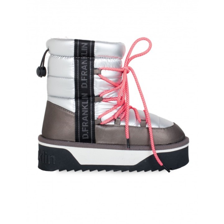 D FRANKLIN Botas Australianas Acolchadas Plateadas