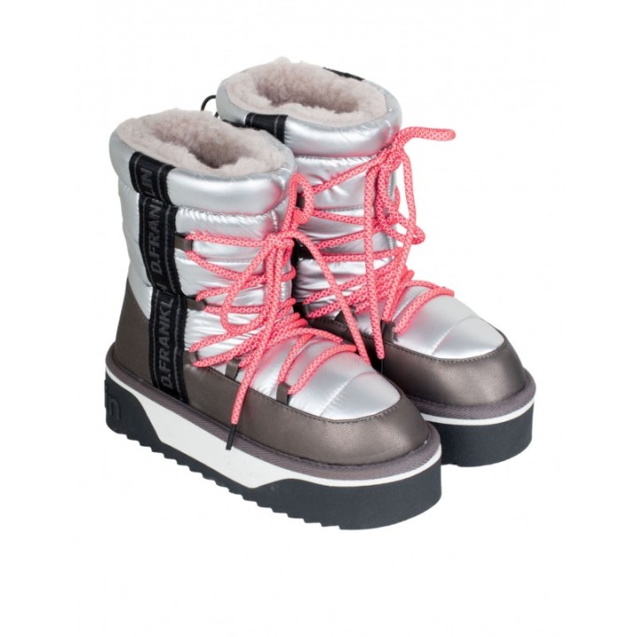 D FRANKLIN Botas Australianas Acolchadas Plateadas