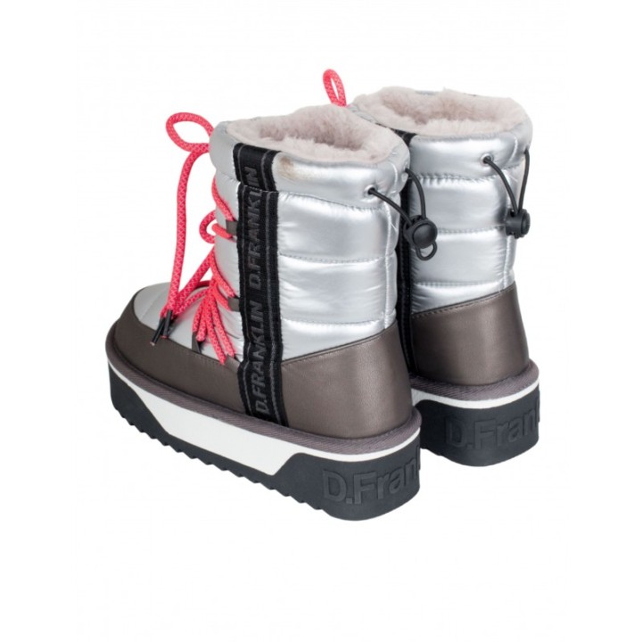 D FRANKLIN Botas Australianas Acolchadas Plateadas