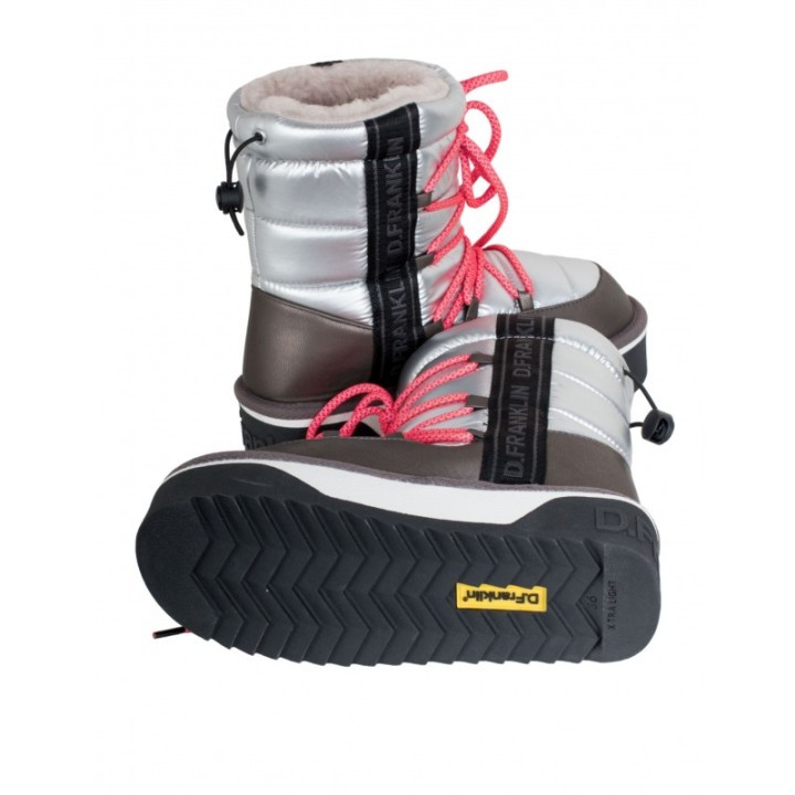 D FRANKLIN Botas Australianas Acolchadas Plateadas