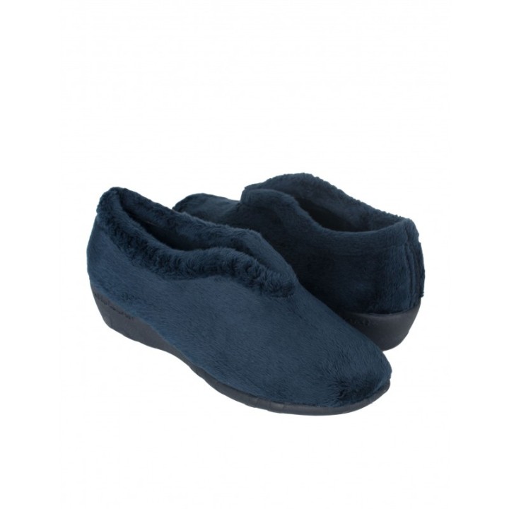 VULLADI Zapatillas Casa Cuna Baja Azules