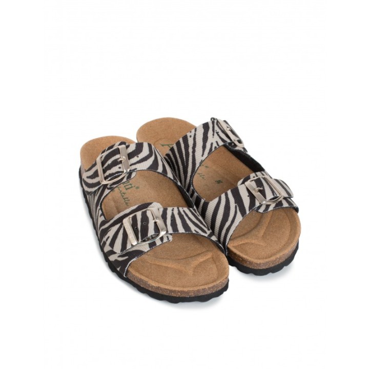AUTENTI Sandalias Bio Recicladas Cebra