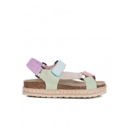 AUTENTI Sandalias Bio Tiras Velcro Pastel