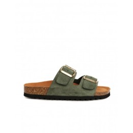 AUTENTI Sandalias Bio Hebillas Verde