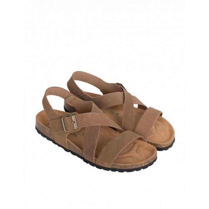 AUTENTI Sandalias Bio Hombre Tiras Cuero