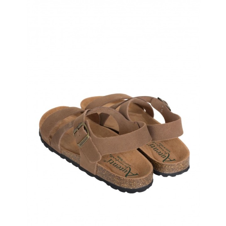 AUTENTI Sandalias Bio Hombre Tiras Cuero