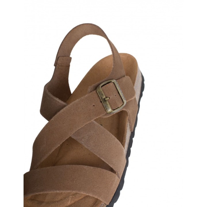 AUTENTI Sandalias Bio Hombre Tiras Cuero