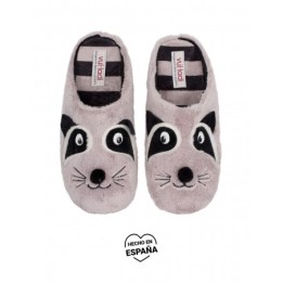 VULLADI Zapatillas Casa Mapache