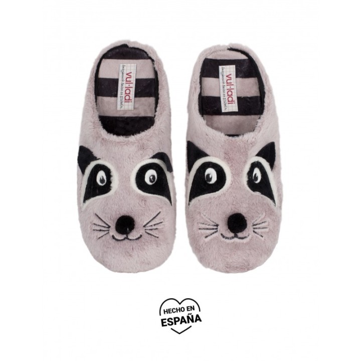 VULLADI Zapatillas Casa Mapache