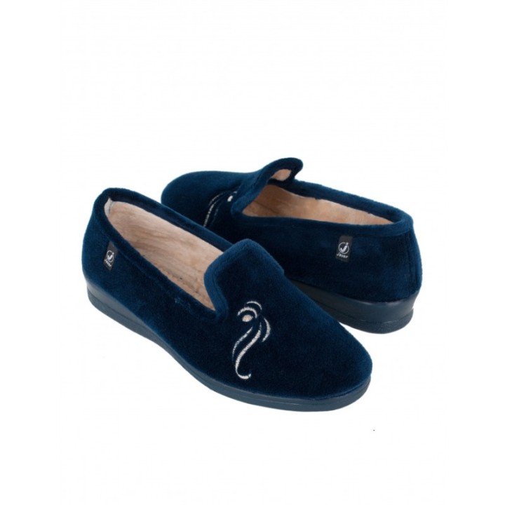 Zapatillas de Casa Cerradas Azul Marino