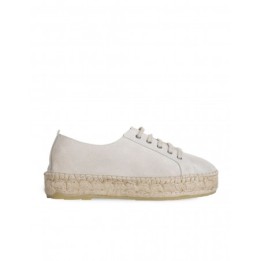 Alpargatas Plataforma Cordones Taupe PERA LIMONERA