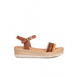 Sandalias Cuna Baja Rafia Colores PERA LIMONERA