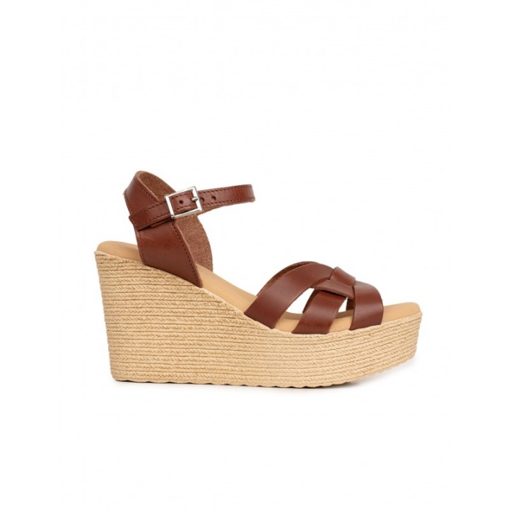 Sandalias Cuna Piel Marrones PERA LIMONERA