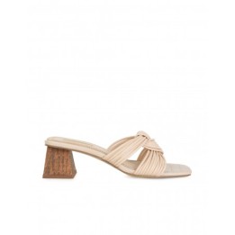 Sandalias Destalonadas Nudo Beige