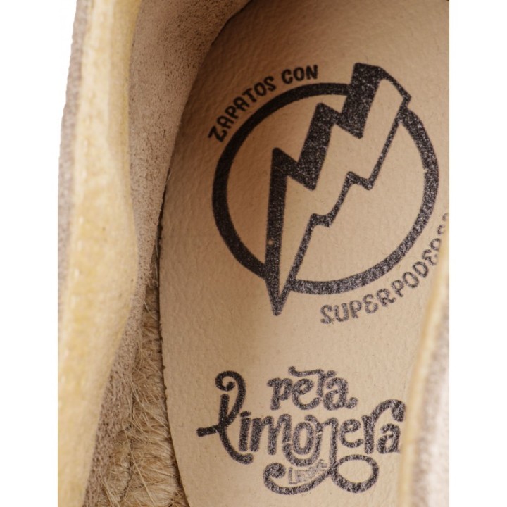 Alpargatas Plataforma Taupe PERA LIMONERA