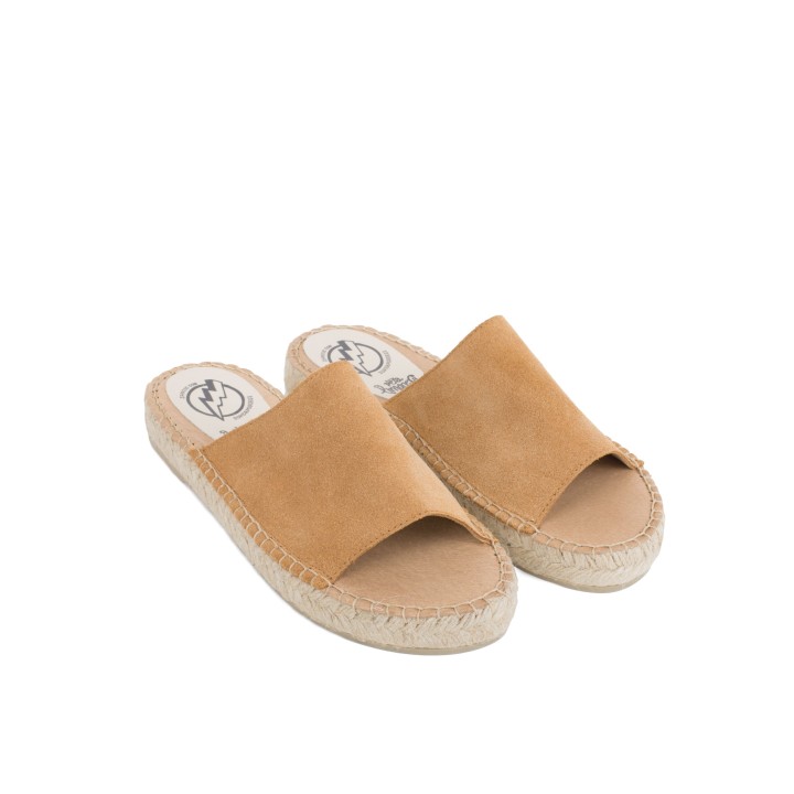 Sandalias Pala Esparto Cuero PERA LIMONERA