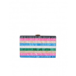 Clutch Fiesta Rayas Fucsia