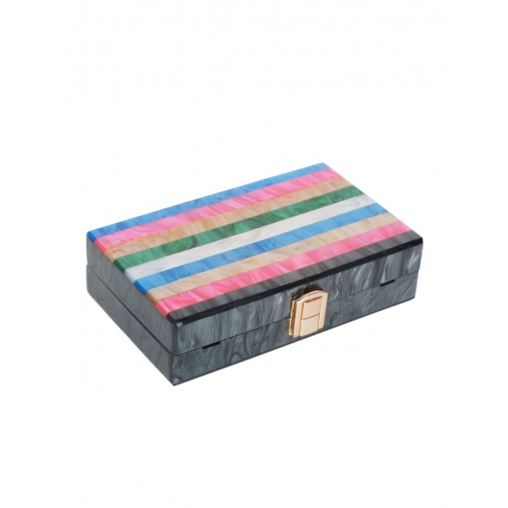 Clutch Fiesta Rayas Fucsia