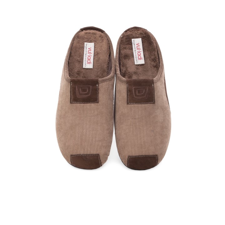 VULLADI Zapatillas Casa Pana Marron Descalzas