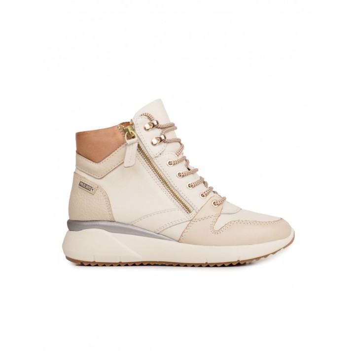 PIKOLINOS Botines Deportivos Piel Beige