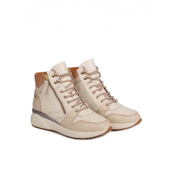 PIKOLINOS Botines Deportivos Piel Beige