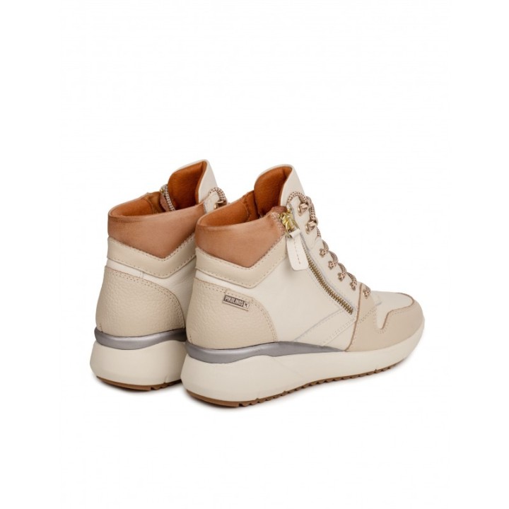 PIKOLINOS Botines Deportivos Piel Beige