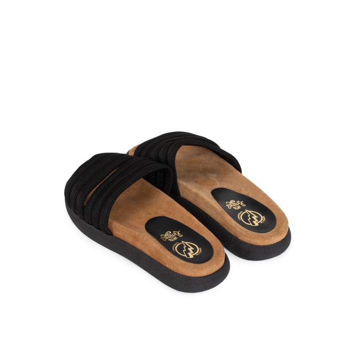Sandalias Planta Anatomica Plataforma Negras PERA LIMONERA