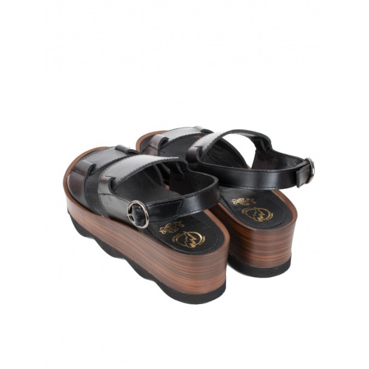 Sandalias Plataforma Madera PERA LIMONERA